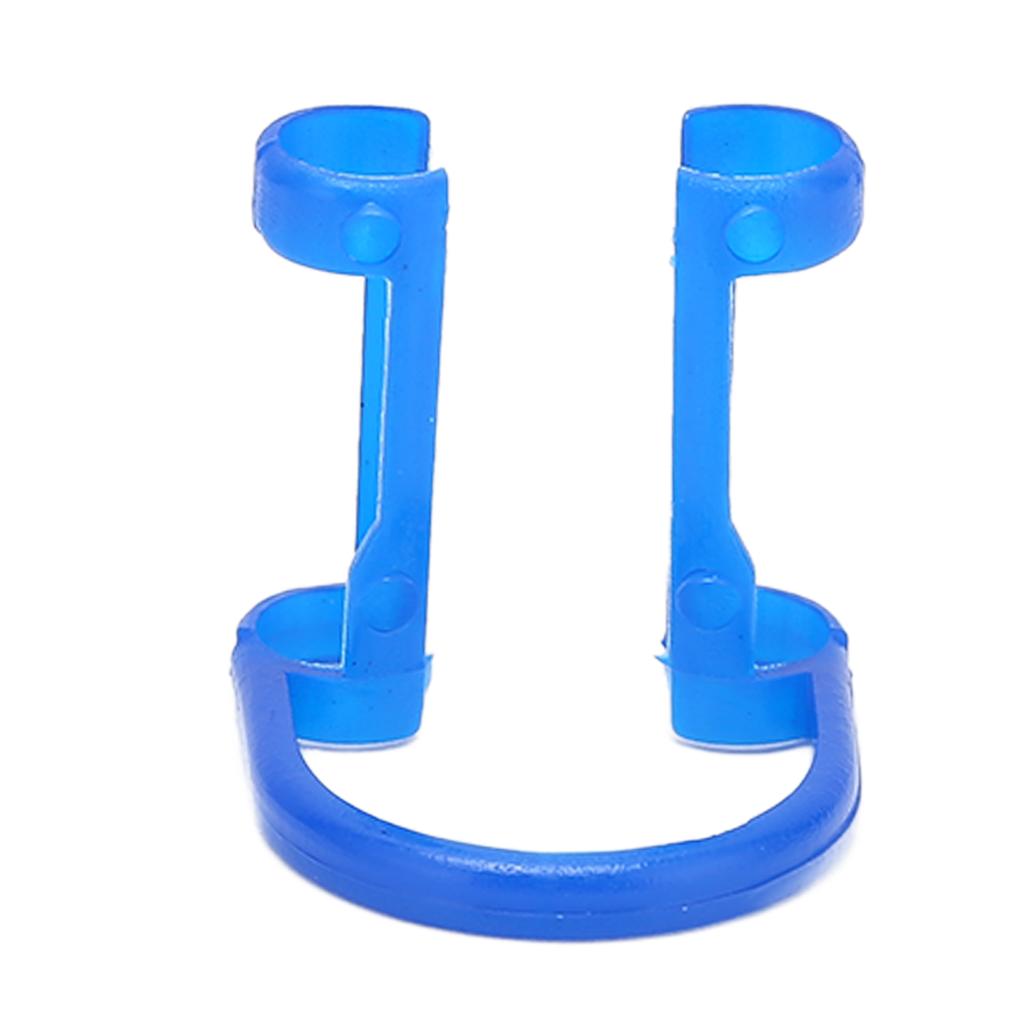 100PCS Cotton Roll Holder Clip Dental Clinic Orthodontic Mouth Supplies Plastic Blue Compact