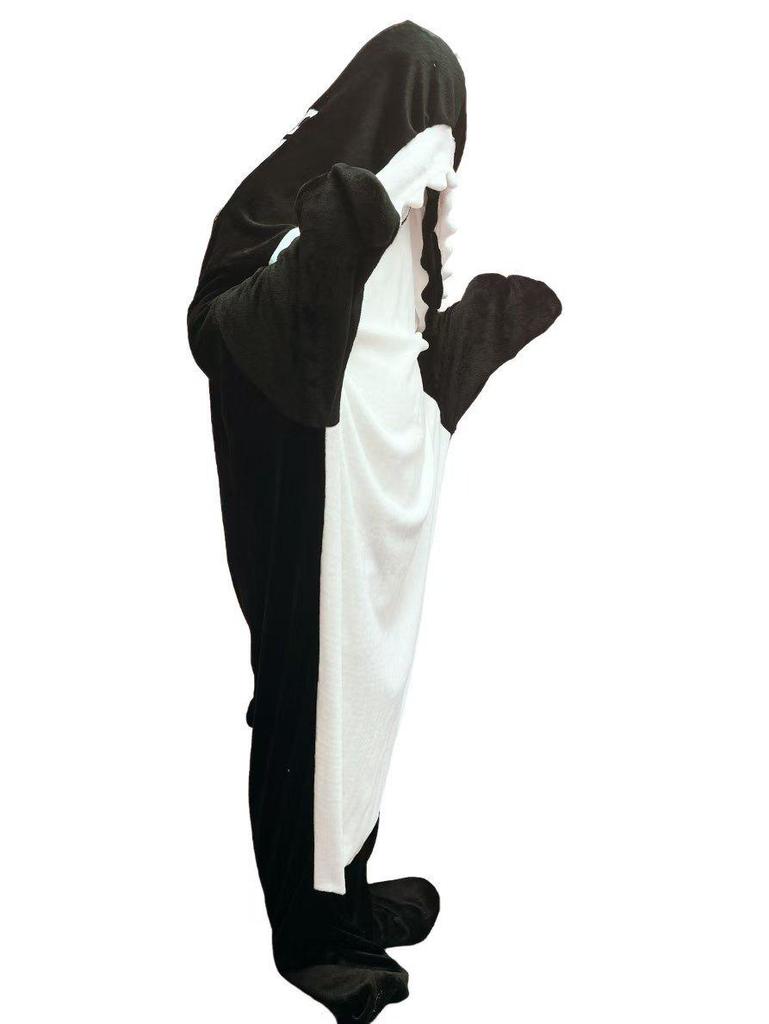 Shark-themed Sleeping Bags, Adult Hoodies, Flannel Loungewear, One-piece Pajamas, and Blankets