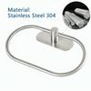 1PC Stainless Steel Bathroom Towel Ring Holder Wall Mounted Self Adhesive Rack for Towels No Drill Installation Gold Towel Rack