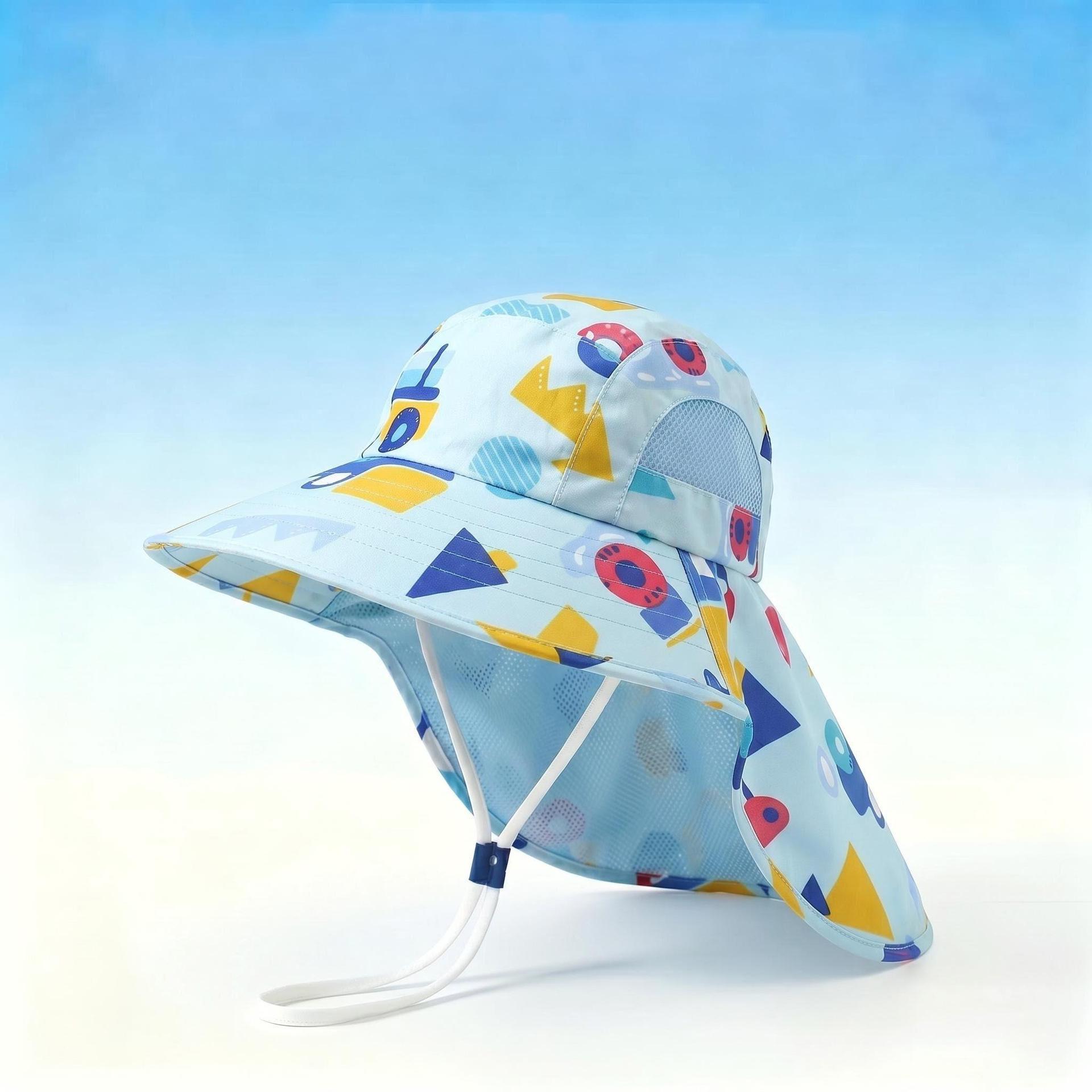 Children s Cartoon Pattern Sun Protection Bucket Hat Adjustable 50-54cm