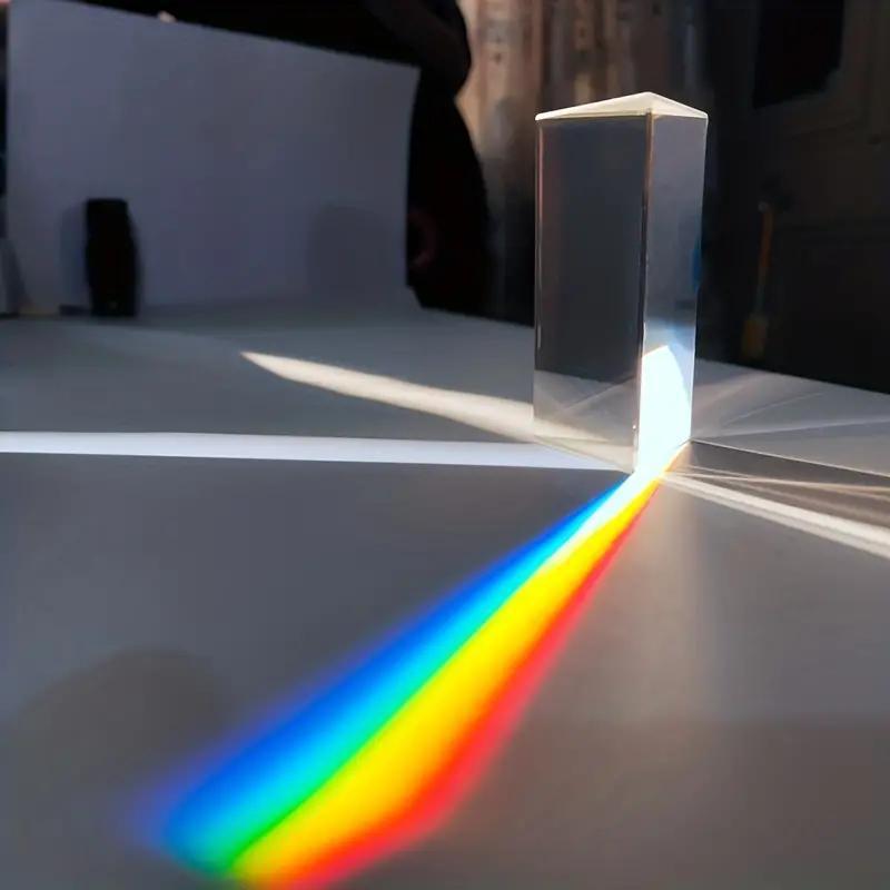 

1 pc Prism, colorful crystal Prism ornament, unlock the magic of light with this prism Rainbow crystal experiment