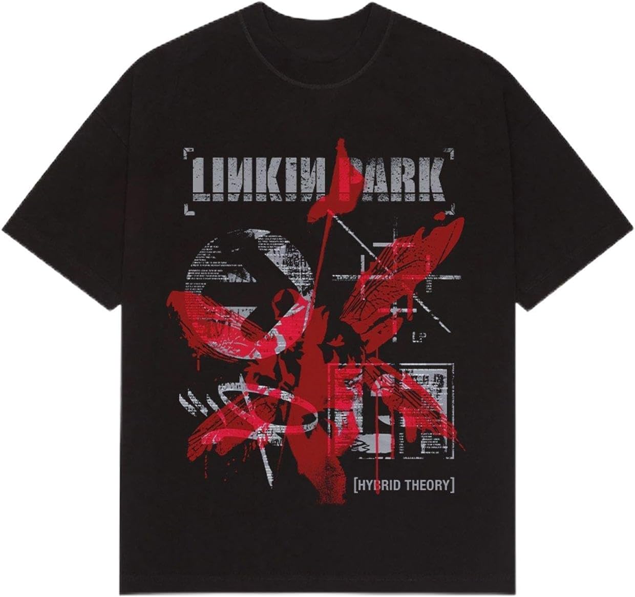 

Hot Topic Linkin Park Hybrid Theory Symbols T-Shirt Black XL S разноцветный
