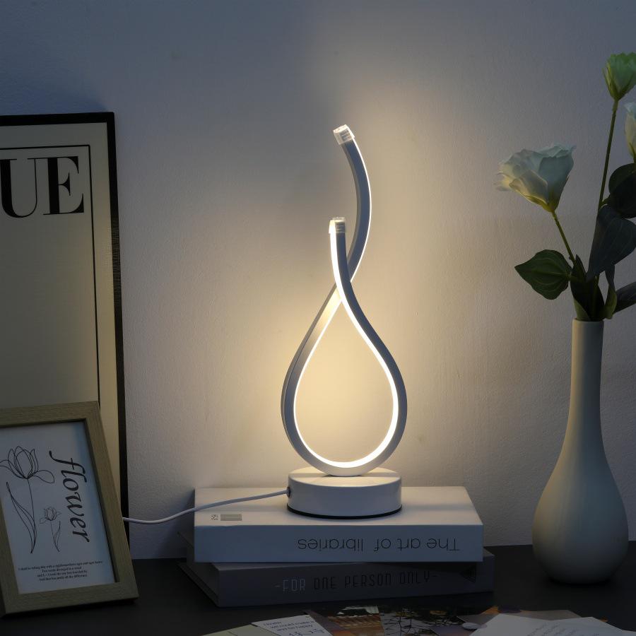 2025 LED Desk Lamp: Bedroom & Bedside Night Light with Three-Color Dimming & 36 Colorful Modes for Creative Spaces