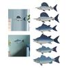 Hanging Fish Sculpture,Nursery Coastal Ornament Beach Theme Decor Nautical Wooden Wall Plaque for Ocean Theme Room Outside Hotel