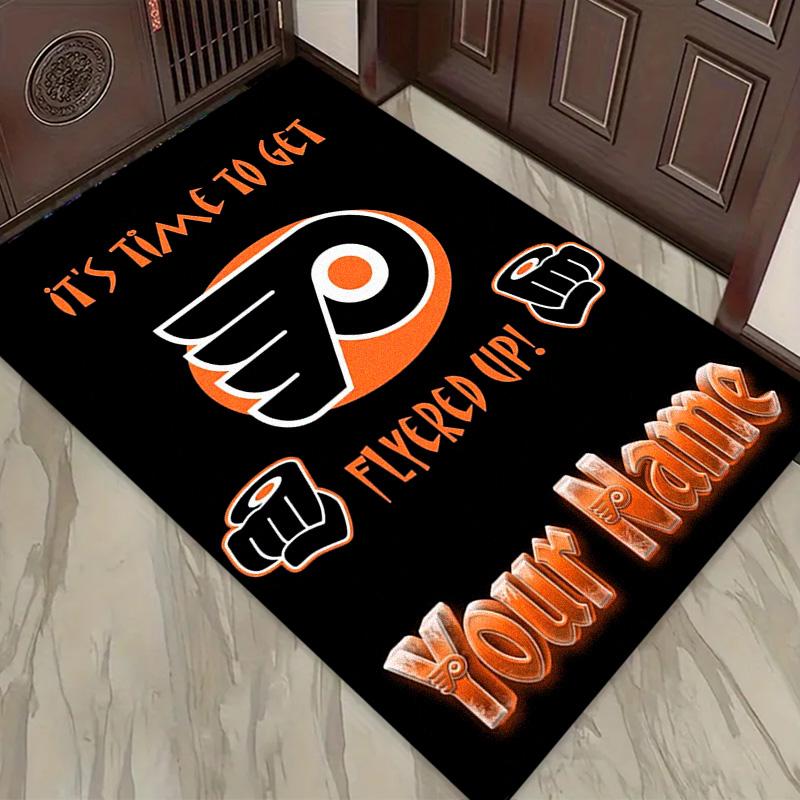 Name Custom Philadelphia Flyers Art Carpet Rug for Living Room Bedroom Home Sofa Decoration,Kids Play Non-slip Floor Mat