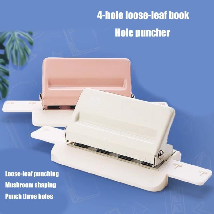 Portable 4 Holes Punch Punching Machine Paper Punch Paper Puncher Manual Hole Punch Desktop Hole Puncher