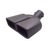 Matte Black Double Outlet Bent Stainless Steel Tailpipe for CHR 18-20, Prius, IZOA, Escort
