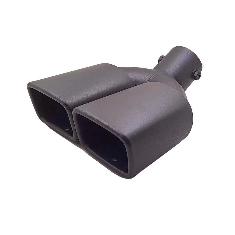Matte Black Double Outlet Bent Stainless Steel Tailpipe for CHR 18-20, Prius, IZOA, Escort