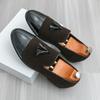 Fashion Men Shoes Casual Fashionable Loafers Black and Brown One-foot Light Comfortable and High-end Banquet and Social Shoes Size 38-46