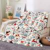1Pc Winter Snowflakes Blanket Soft Throw Blanket For Home Bedroom Bed Sofa Travel Office Solid Christmas Blanket