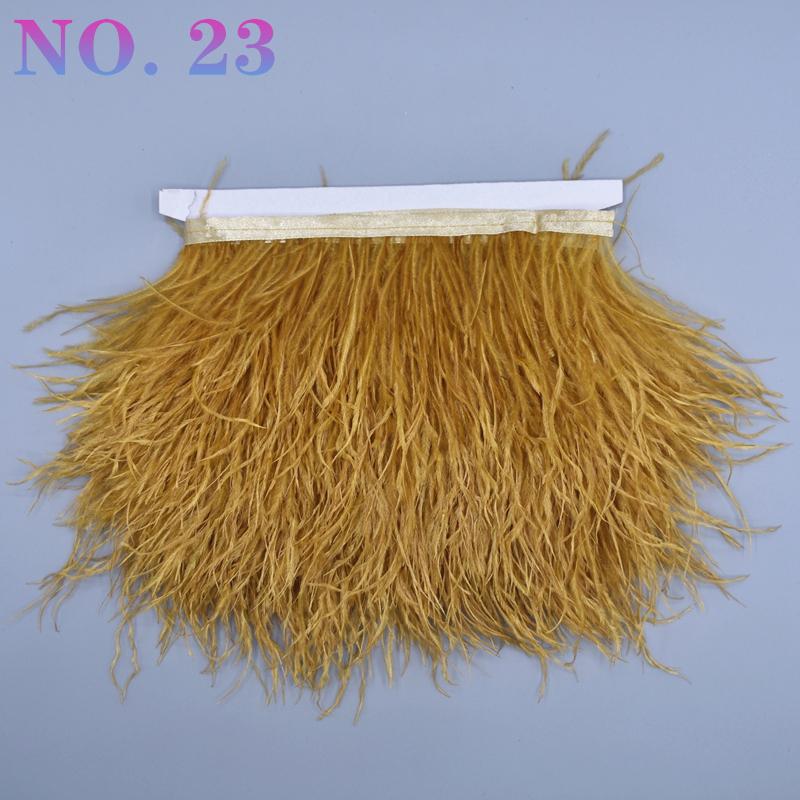 10 metrů barevná stuha z pštrosího peří 8-10 cm páska ozdoby šití kostým pštrosí peří ozdoba třásně sukně oblečení DIY dekor