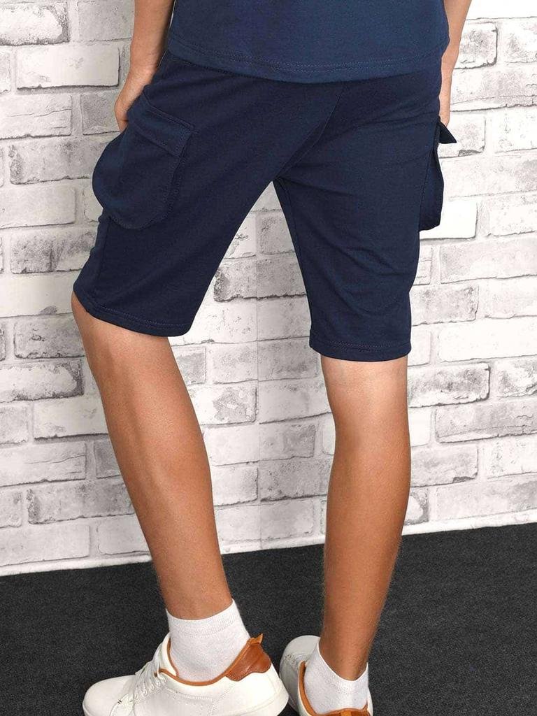 Kids Boys Cargo Fabric Shorts