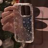 Shiny Glitter Star Rhinestone Shell Pattern Phone Case For iPhone 17 Air 16 15 14 13 12 11 Pro Max 14 Plus Soft Shockproof Cover