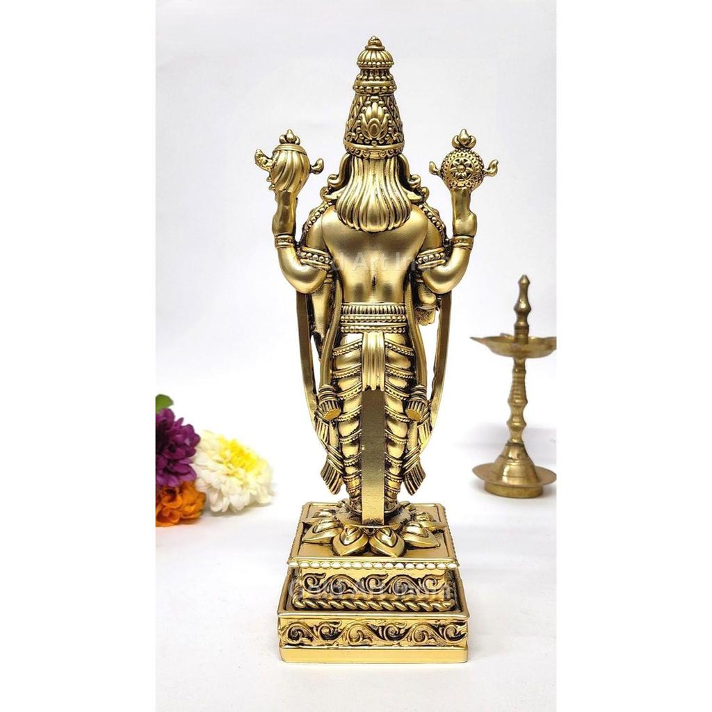 Lord Tirupati Balaji Idol with Garuda Murti for Mandir Pooja Room Lord Vishnu Shree Venkateswara Swamy Srinivasa Statue God Balaji Home Decor