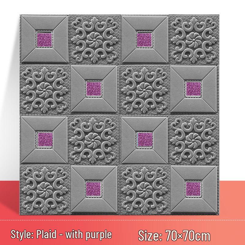 3D Waterproof Self-Adhesive Bedroom Wallpaper for Home Decoration