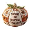 Fall for Jesus Patchwork Pumpkin Hand Stitched Fabric Pumpkin Christ Faith Gift Religious Autumn Home Accent for Farmhouse Dining Desk Bookshelf