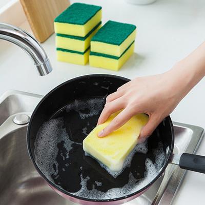 Esponjas de limpieza mágicas de doble cara, de alta densidad, para el hogar, para cocina, absorbentes de agua, herramientas de limpieza suaves, 1/5/10 unidades