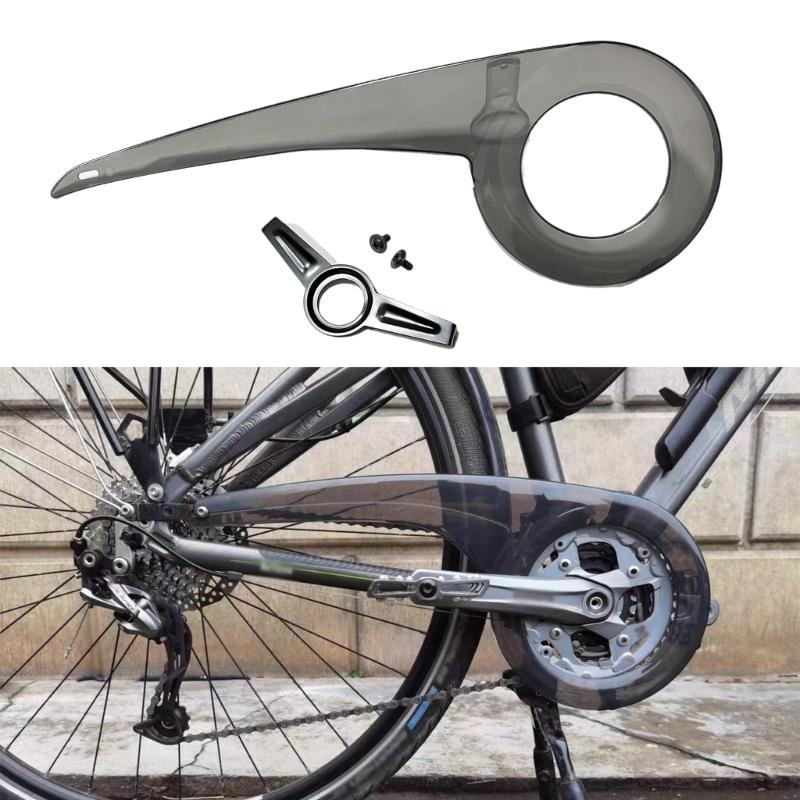 Premiums Bike Chain Guard Long Distances Cycling Chain Protectors Easyly Install for Daily Commutes