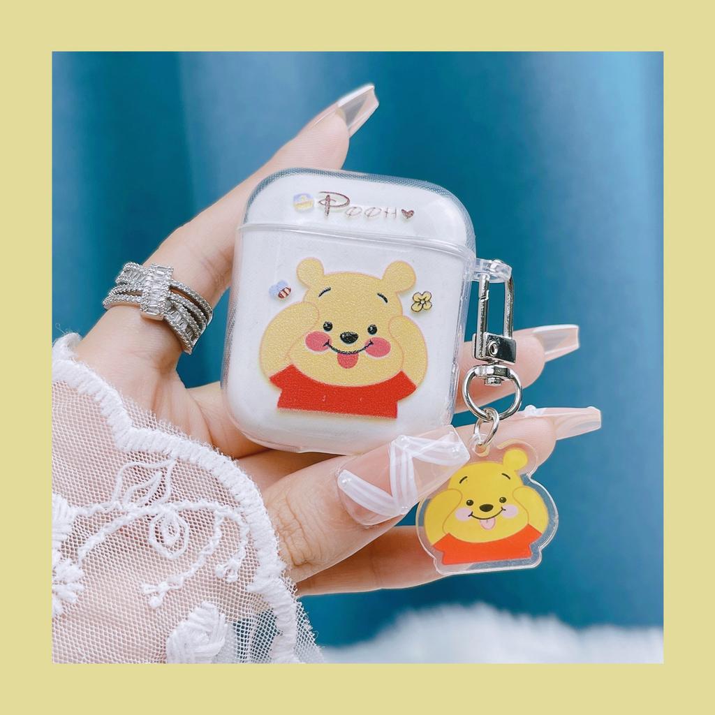 Cartoon AirPods1/1st generation Apple earphone case Pro1st generation Bluetooth earphone case Transparent earphone case Soft