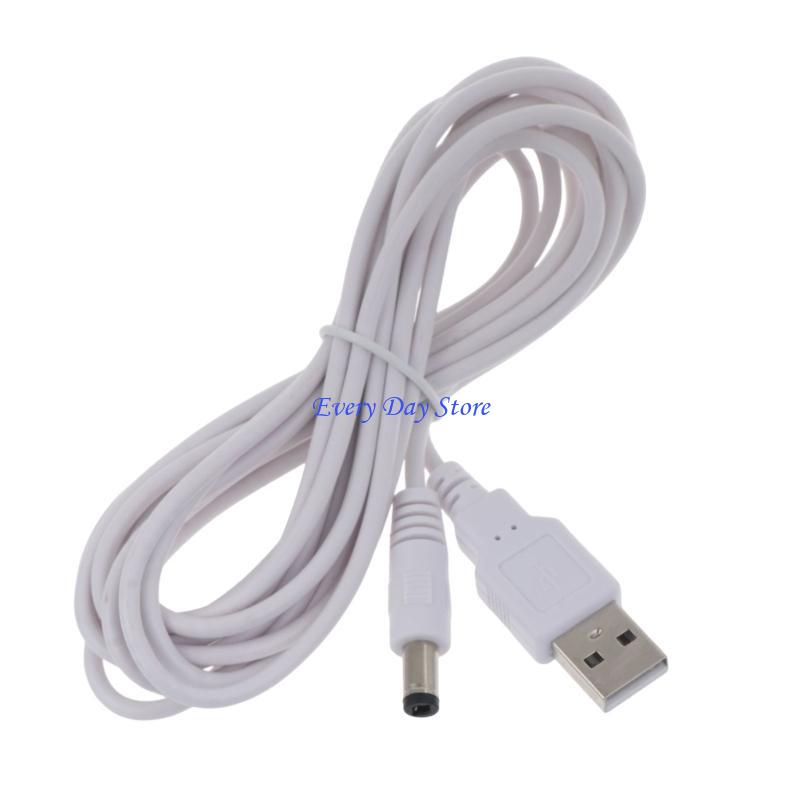 5V Power Cable USB 2.0 Male To 5.5mm X 2.5mm Male Power Cord for Router, LED Light,Speaker 1M/2M3M Cable