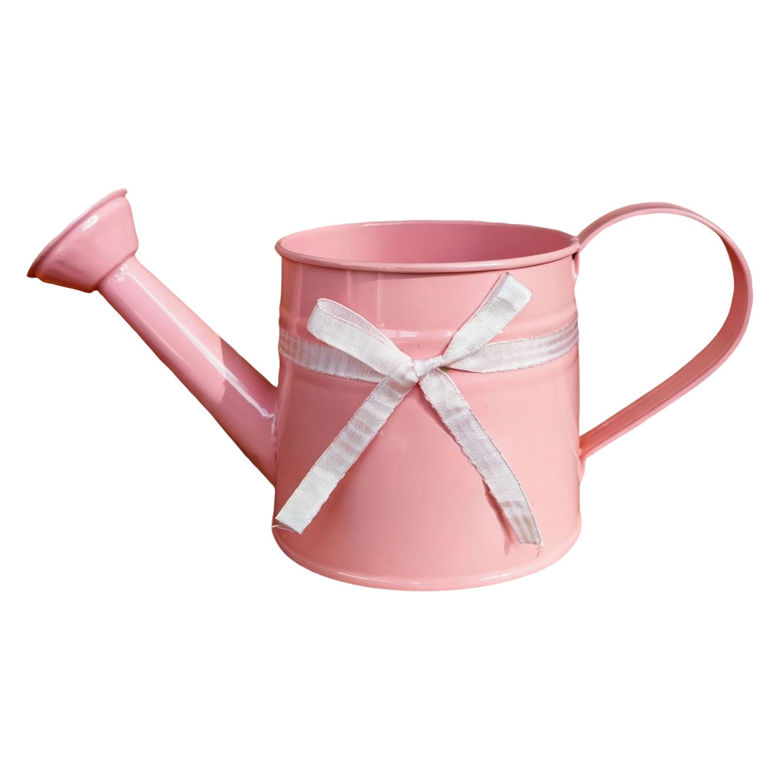 

Small Watering Jug For Plants, Garden Watering Jug, Decoration With Ribbon Bow, Garden Tools One Size рожевий