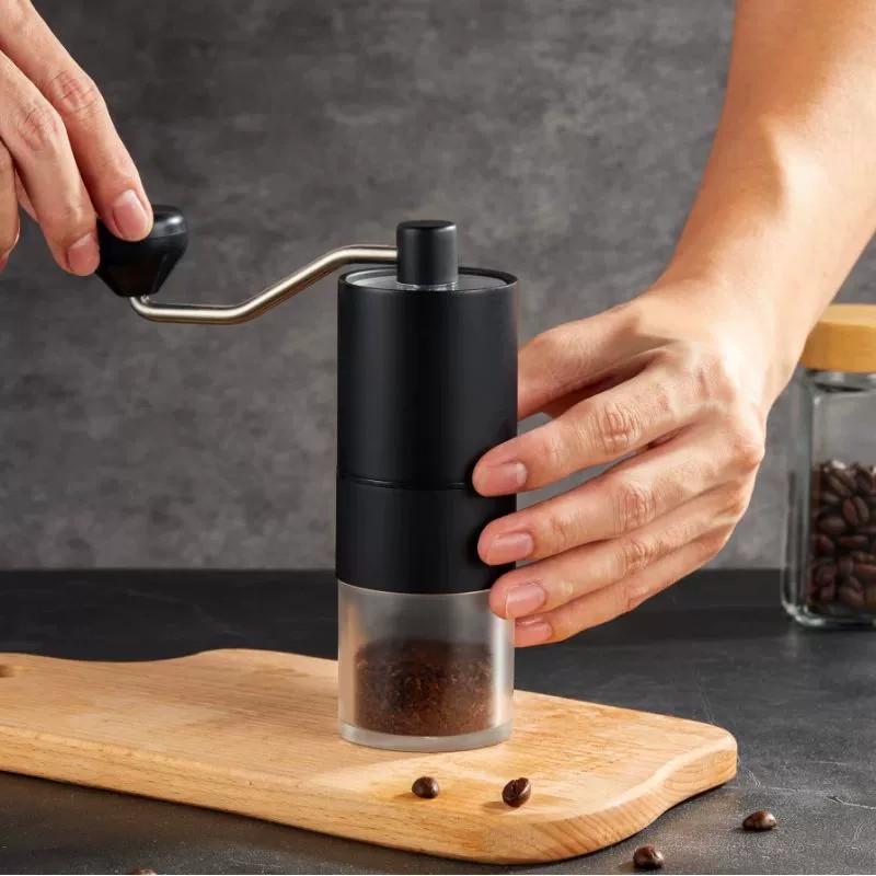 Home Office Travel Portable Hand Coffee Grinder with Manual Coarseness Settings User-friendly Coffee Hand Grinder 