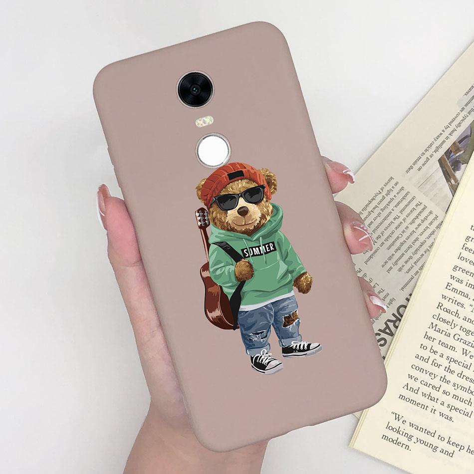Cute Cartoon Case For Xiaomi Redmi 5 Plus Case Soft Painted Matte Silicone Back Cover For Redmi5 Plus Redmi 5+ Phone Cases Funda