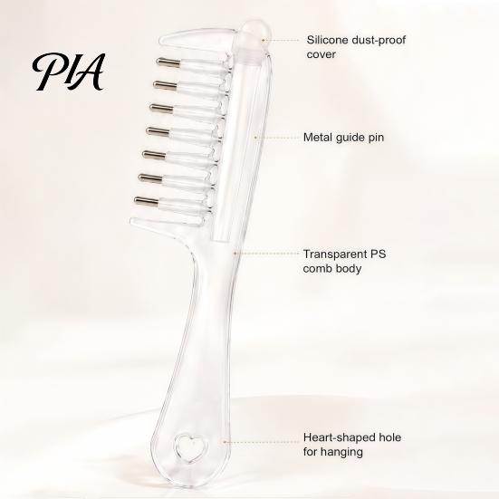 Portable Hair Essence Comb Refillable Oil Applicator Comb, Scalp Massaging Minoxidil Precision Treatment Brush Leak Proof Dispenser for Growth Liquid