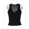 European Spring/Summer 2026 Sexy Slim Fit Sleeveless V-Neck Tank Top for Women