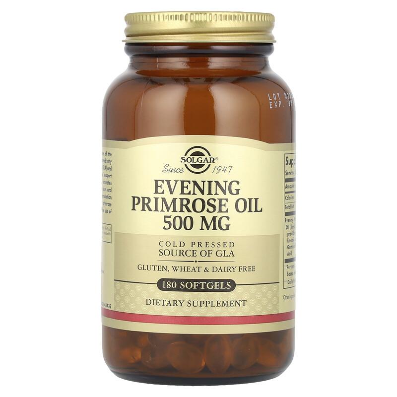 Evening Primrose Oil, 500 Mg, 180 Softgels