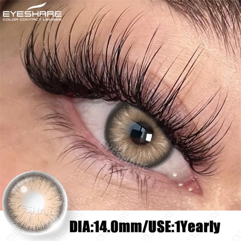 Eyeshare 2pcs Colored Eyes Contact Lenses Blue Lentes De Contacto Natural Brown Pupilentes Gray EyesLense Green Beautiful Pupils