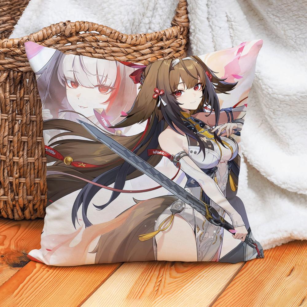 Game Zenless Zone Zero Ye Shunguang Pillow Case Home Cushion Cover Suitable For Office Sofa Car Suitable For All Seasons