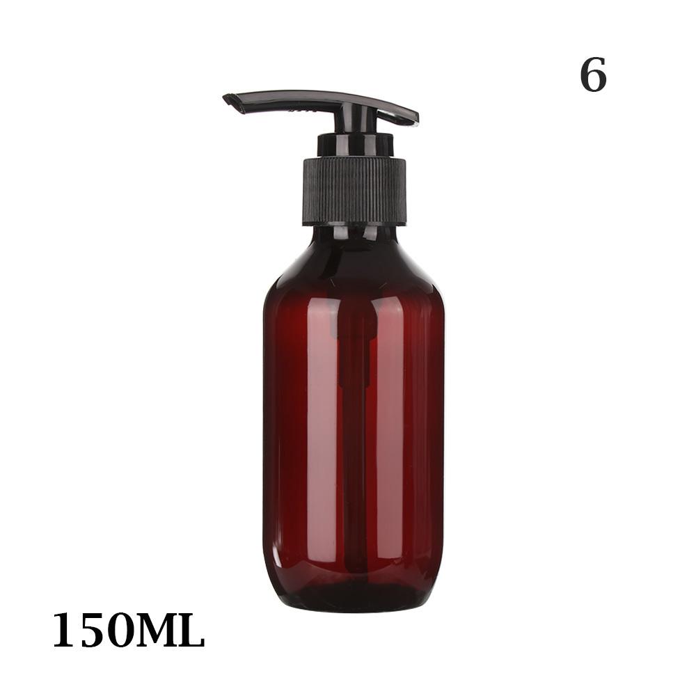 Shampoo Shower Gel Brown Pump Container Hand Sanitizer Soap Dispenser 100ml-500ml Liquid Storage Container Home Bath Supplies