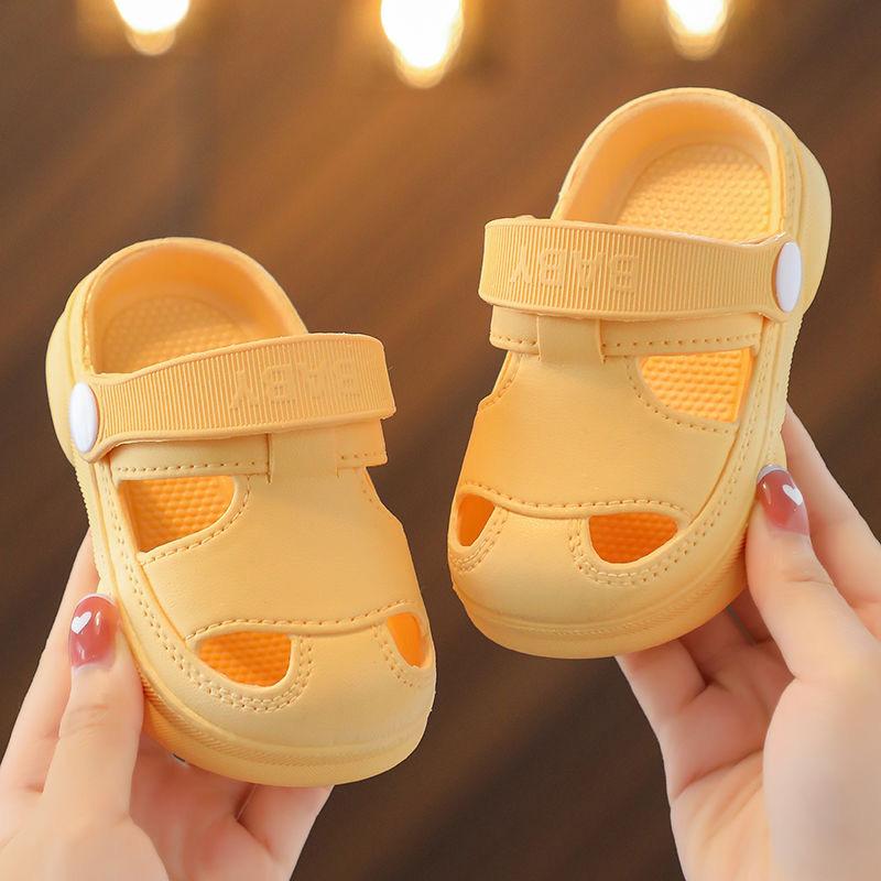 

Children s Sandals With Soft Soles, Breathable Summer Slippers, Baby Shoes 18 жёлтый