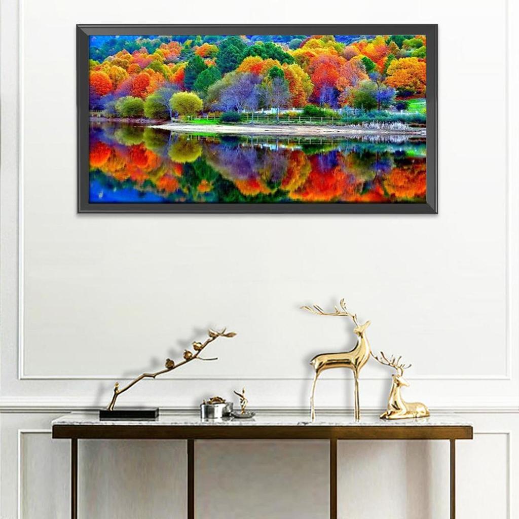 Printed Cross Stitch Kits DIY Landscape 11CT Handcraft Set Home Decor 40x85cm