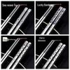 Ruhan Food-Grade 316 Stainless Steel Chopsticks Set