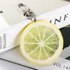 Food Hot-dog Pendant Orange Slice Simulation Food Key Ring Cute Lemon Slice Key Chain  Girls