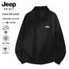 JEEP SPIRIT Men's Lapel Fleece Pullover Sweatshirt