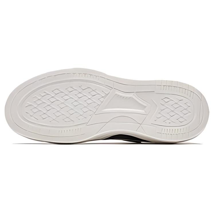 Anta Gel Elastic Comfortable Versatile Non-Slip Increased Height Low-Top Sneakers Men Sneakers White Black 912528003-4