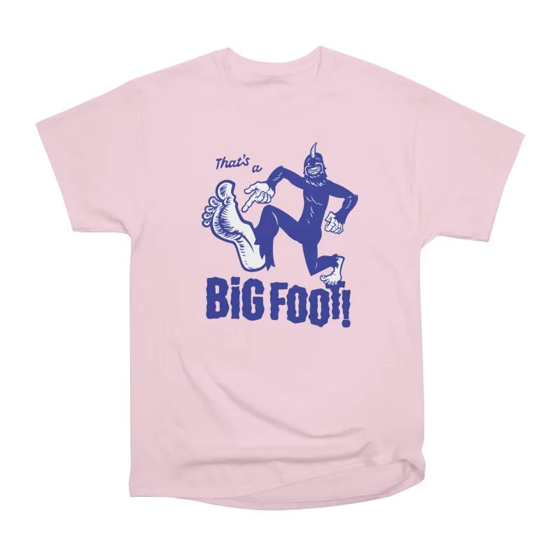 

Men Casual Shirts Short Sleeves THAT IS A BIG FOOT Tees Oversized T-shirts XXXL рожевий