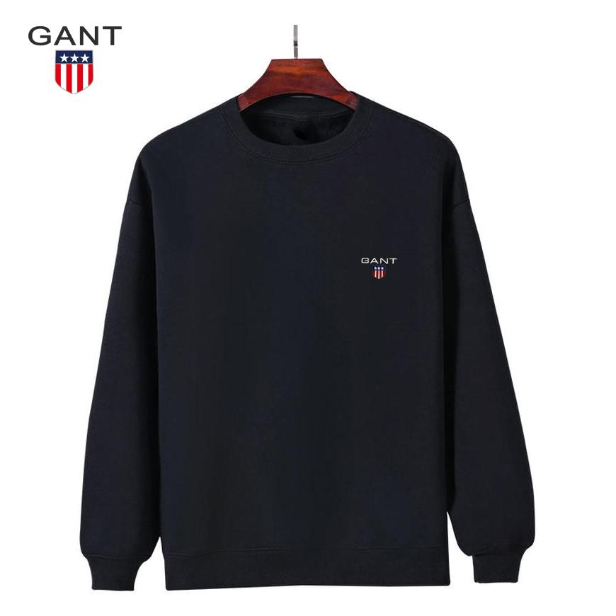 Gant Men's and Women's Autumn and Winter Embroidered Round Neck Pullover, Casual Sports Running Pullover