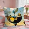SSalvador Dali Abstract Cushion Cover Square Short Plush Pillow Case Living Room Sofa Home Decor Funda X