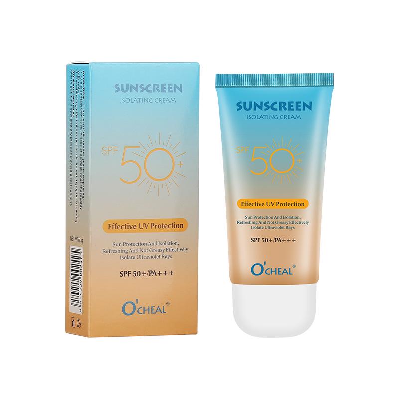O CHEAL SPF50 Увлажняющий, Стойкий, Водостойкий Солнцезащитный Крем English Packaging (Export Only)