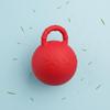 Rubber Horse Orb Embossed Patterns Tug Handle Compressible