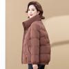 Grandma winter down jacket short mother winter thick large size old lady cotton clothes jacket