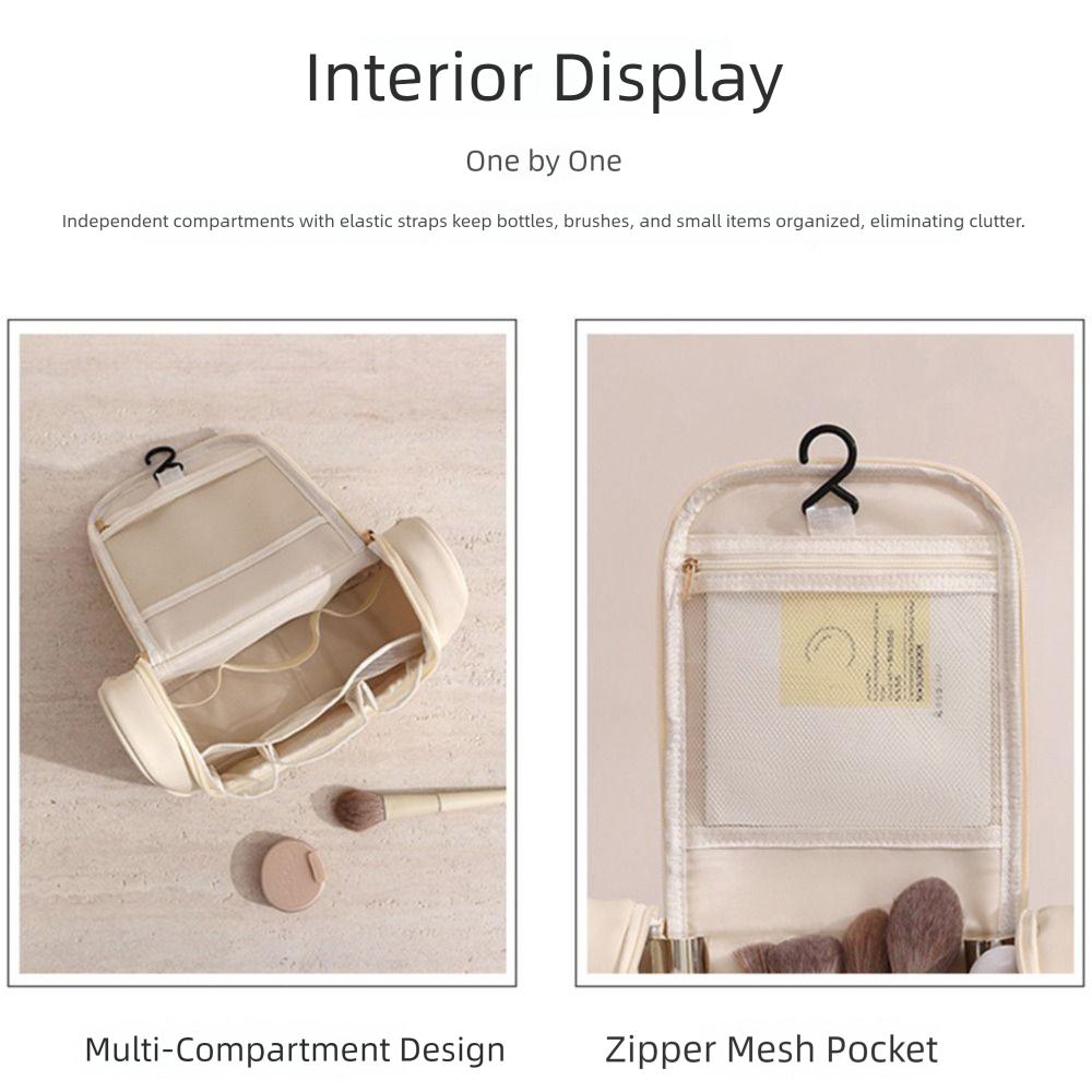 Multi-Functional Cosmetic Storage Bags Waterproof Wash Handbag Fashion Hanging Makeup Bag  Travel