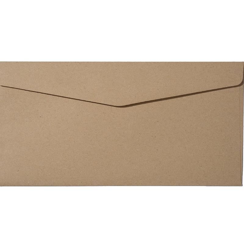 10Pcs European Blank Retro Kraft Paper Envelope 22 * 11cm Self-adhesive White Kraft Paper Envelope Bag