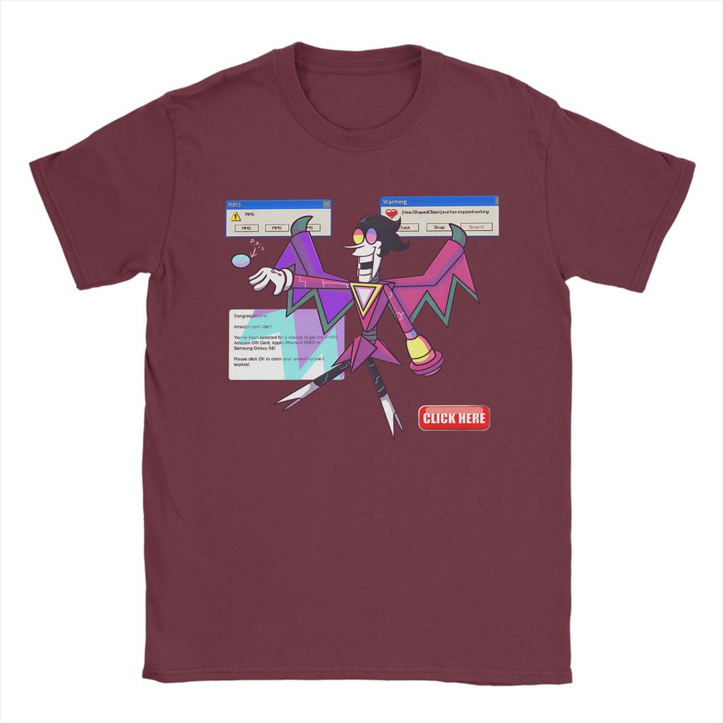 Vintage T-shirt Deltarune Spamtom Neo Bomulls T-shirts Mode T-shirt för Män Sommar Y2K Basic Casual Kortärmade T-shirts