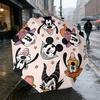 Mickey Mouse Friends 8 Ribs 3Fold Black Glue Uv Protection Umbrella Sun Protection Rainproof Compact Folding Umbrella For Travel Daily Use C92395