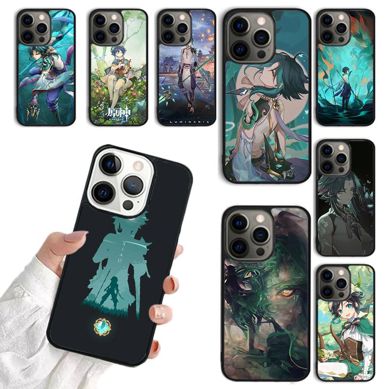 Cool Genshin Impact Xiao Phone Case For iPhone 17 Air 14 13 12 16Pro Max 15 Plus Max Cover Shell Coque